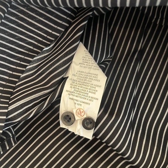 NWT Axist Black Striped Long Sleeve Shirt - Size M - Picture 6 of 7